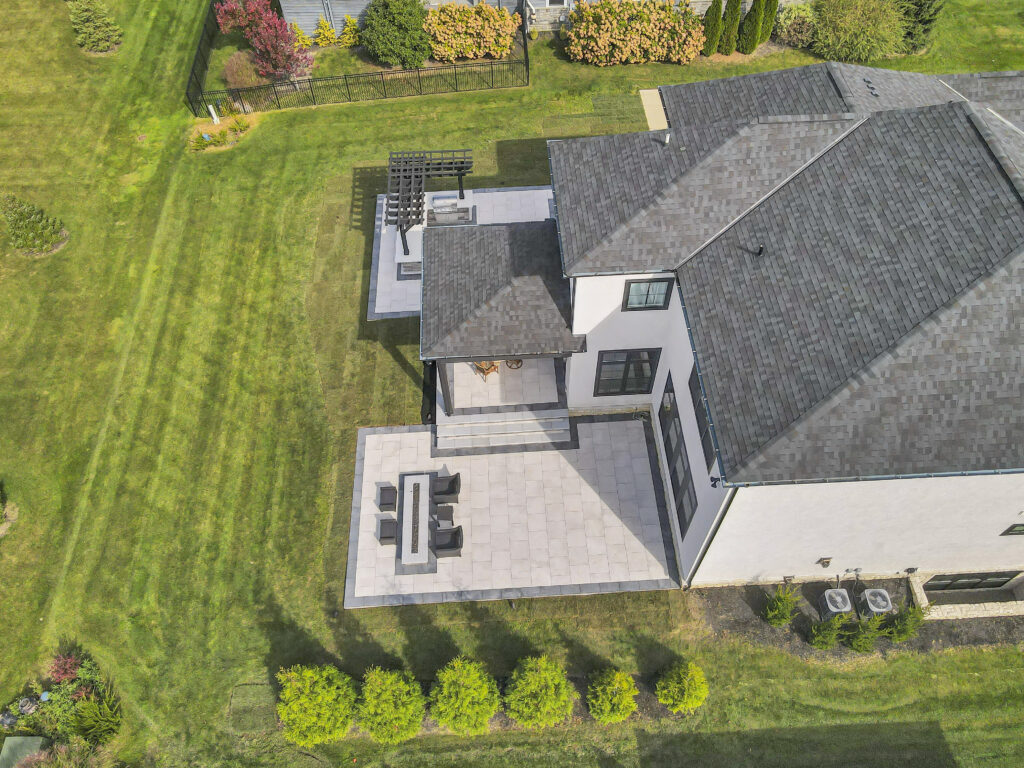 Backyard Living Space - Flores Landscapes paver patio installation central ohio